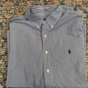 Ralph Lauren Black and White Checkered Shirt